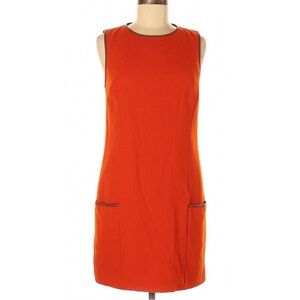 Classic Sleeveless Ralph Lauren Orange Shift Dress